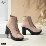 BOOT MID HEELS 5cm LEATHER B-25