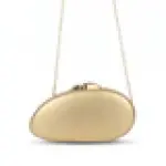 Luxury Oval Clutch with Gold Closure VS-59