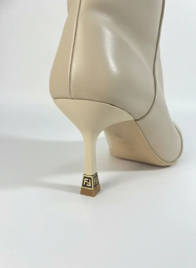 Boots with Decorative Ankle Straps Elegant Knee-High R-60