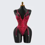 Lace Wild Charm Bodysuit with Stockings