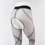 Ultra-Thin Sexy Shiny Pantyhose with Jacquard and Straps
