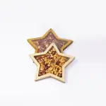 Star-Shaped Wooden Serving Trays – A Natural Artistic Touch for Elegant Tables
