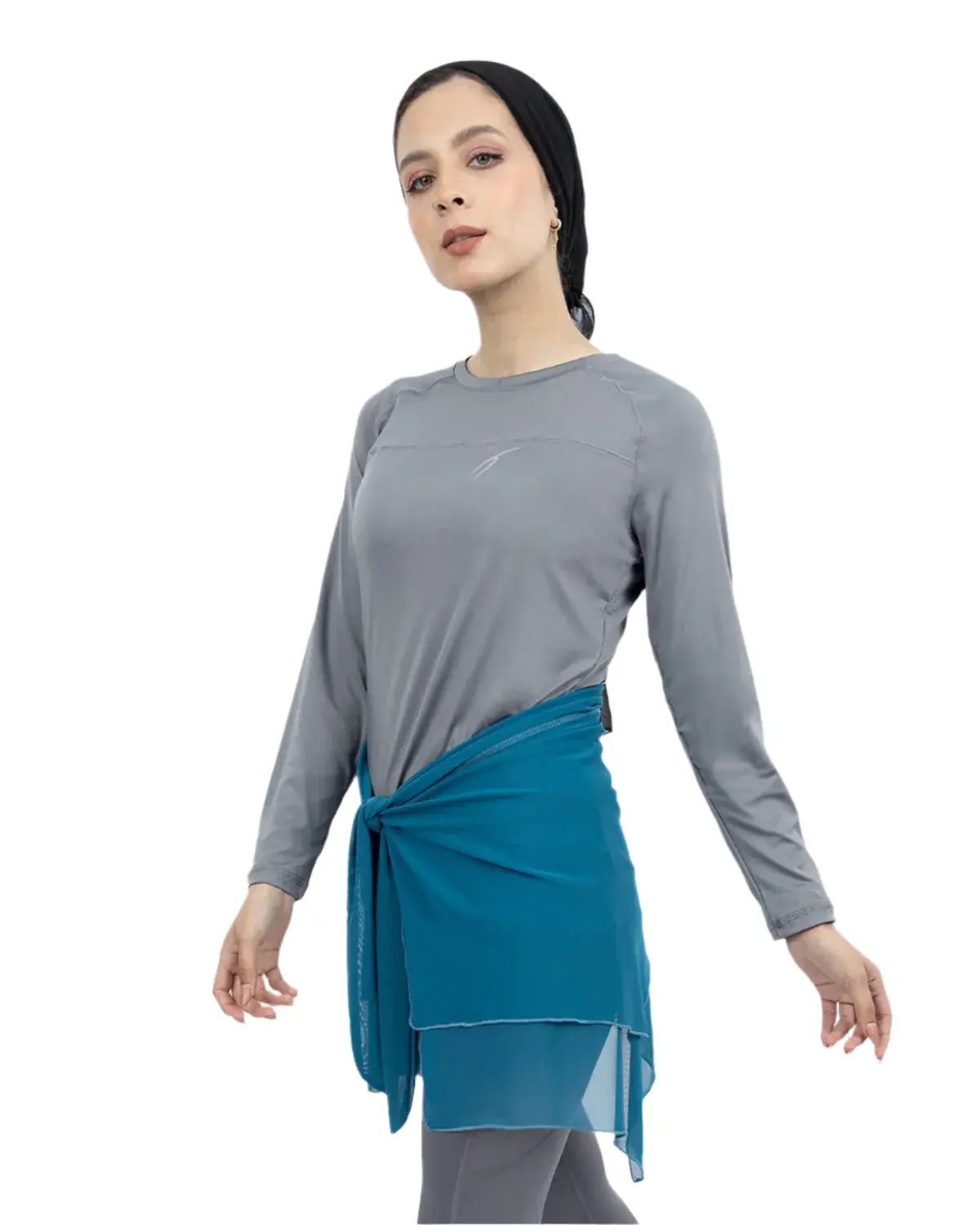 Women's Blue Hip Cover-Up