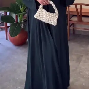Solid Petrol (Dark Teal) Abaya - Soft Classic Practical Cut