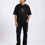 Black Oversized Stress T-Shirt