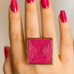 Geometric Woven Ring Stainless Steel Pure RI-20