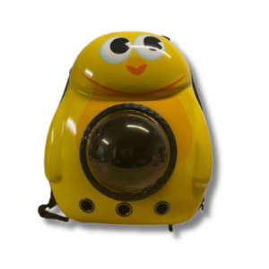 Yellow Cartoon-Print Backpack