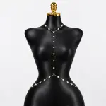 Faux Pearl Tassel Bust Chain Body Chain Waist Chain Women