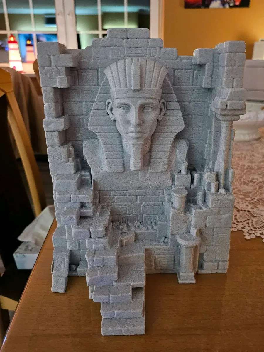 Egyptian Pharaoh's Ruined Sanctuary Diorama
