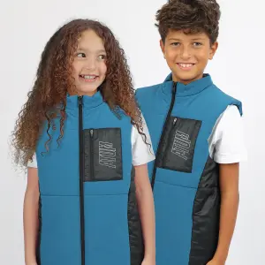 Kids Blue Puffer Vest