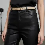 Classic Oval Buckle Leather Belt BT-10