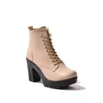 BOOT MID HEELS 5cm LEATHER B-25