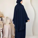 NAVY CREPE SET ISDAL