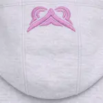 EVE's Boxy Pink on Grey hoodie