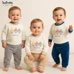 بيجامة قطيفة بيتي ٣ دباديب كابتشوه كباسين عند الرقبة sh