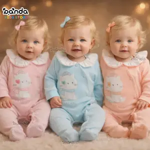 سلوبيت قطن بناتي مضلع قطة لياقة بيضاء كرانيش تو جيرلز