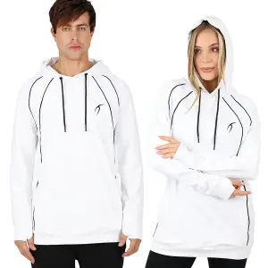 Long-Sleeve Training White Hoodie