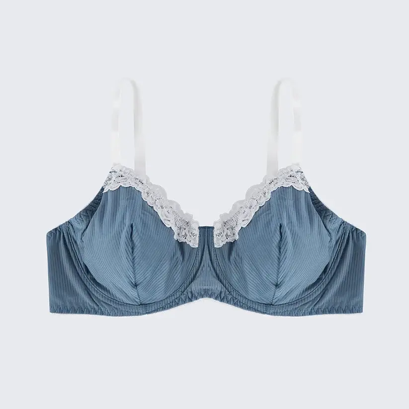 Plus Size Navy Blue Sexy Lace Lingerie Set