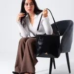 Minimal Shape Shoulder Bag-black