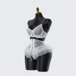 Sexy Lace Lingerie See-through Miniskirt Underwear