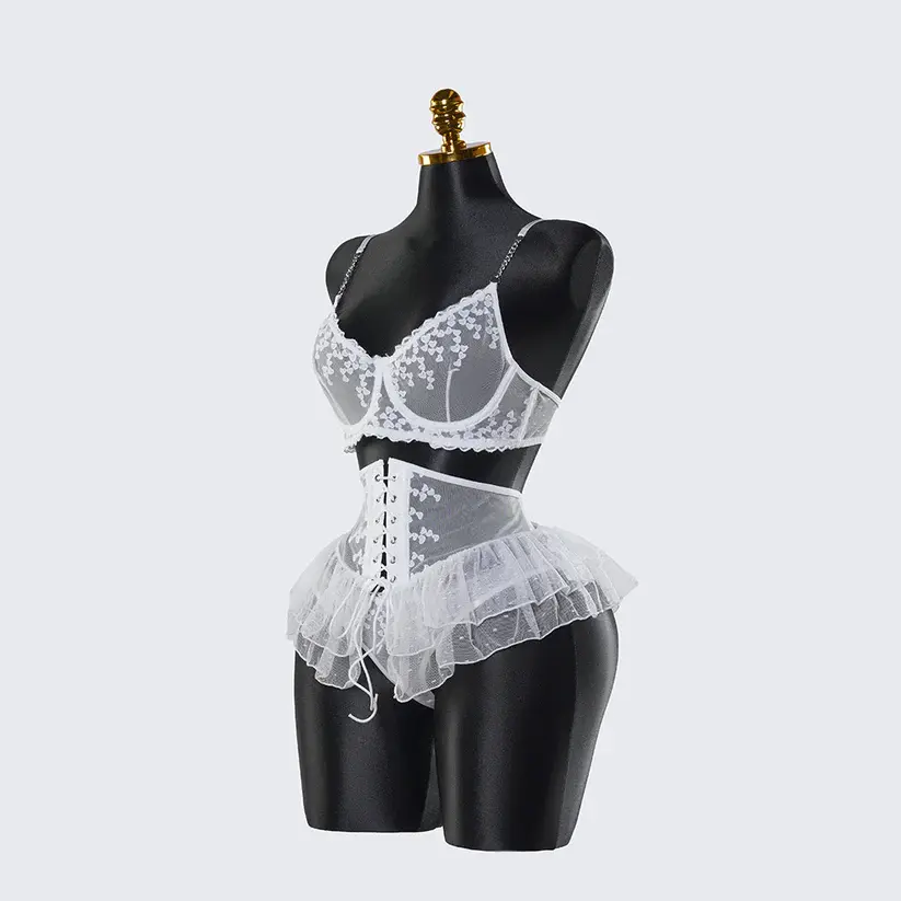 Sexy Lace Lingerie See-through Miniskirt Underwear