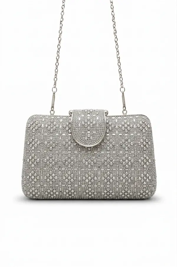 Luxury Geometric Embellished Evening Bag VS-69