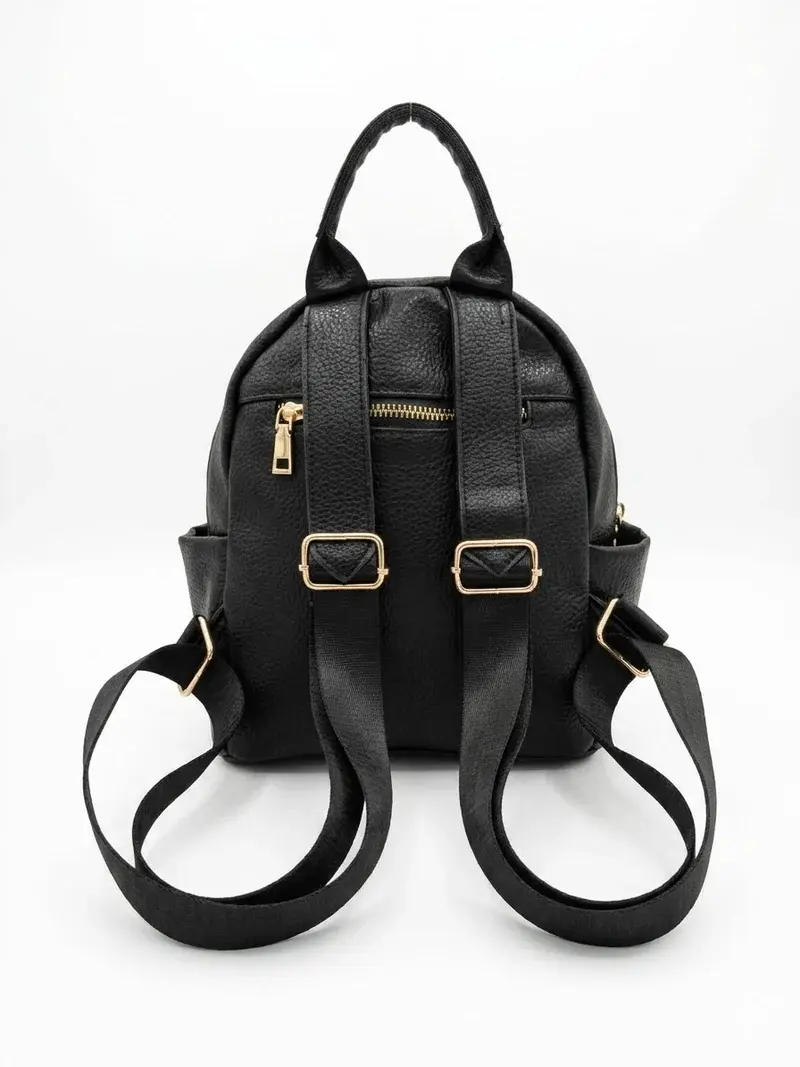 "Sienna" Grained Leather Backpack BA-72