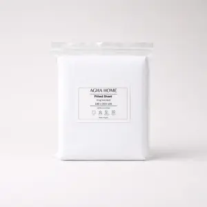 Agha Home Essential Comfort Microfiber Fitted Sheet White
