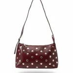 Studded Leather Shoulder Bag BA-53