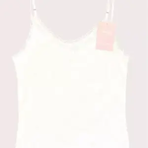 Organic Cotton Cami Top Lace Trimmed - OFF White