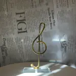 Golden Note Sculpture