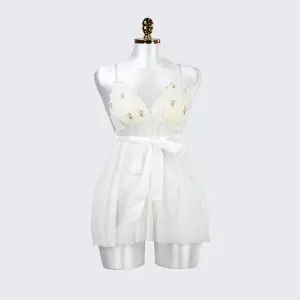 White Lace Summer Serenity Suspender Dress