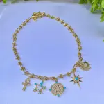 Turquoise Mystic Charms Necklace