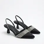 Elegant Sparkle Slingbacks Heel C-84