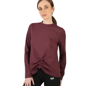 Training Long-Sleeve Burgundy T-Shirt