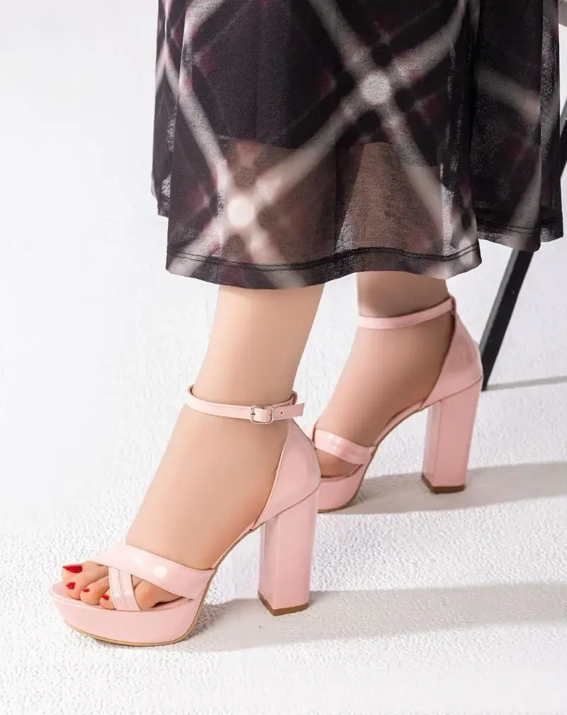 Sandal High Heel Leather-R-77