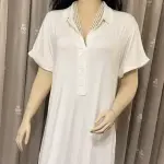 White Premium Cotton Nightshirt