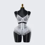 Sexy Lace Lingerie See-through Miniskirt Underwear
