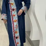 درينة (عباية كيمونو جينز بتفاصيل الكليم البوسني)