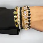 Open media 1 in modal Yomn Jewellery Multi layer bracelet gold