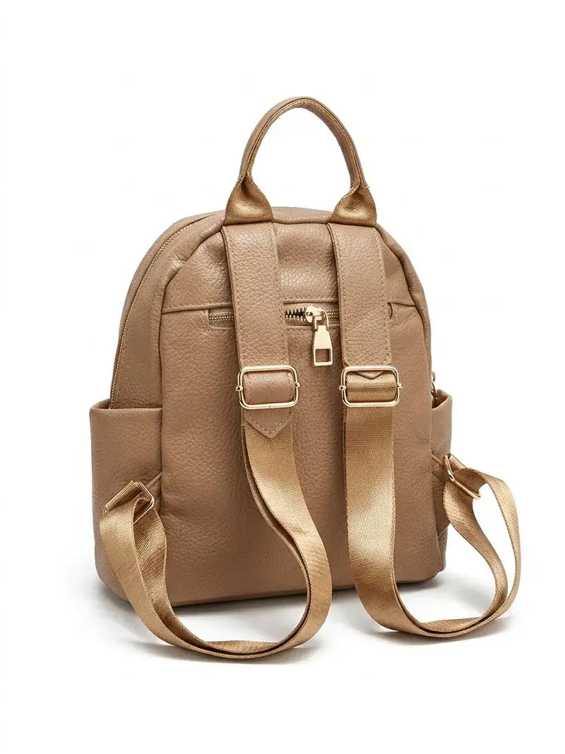 "Sienna" Grained Leather Backpack BA-72