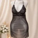 Silky Lace Lounge Set – 3-piece Robe Collection