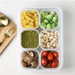 حافظة طعام ملحقة ب6قطع من المحفظات الصغيرة