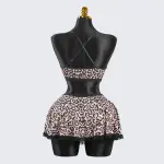 Sexy Wild Leopard Print Bra Panty Set