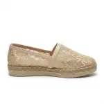 Floral Lace Slip-on Flats. BN-58