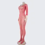 [2+ Items, 300 EGP Each] Women's See-Through Fishnet Open Crotch Net Tights Bodystocking