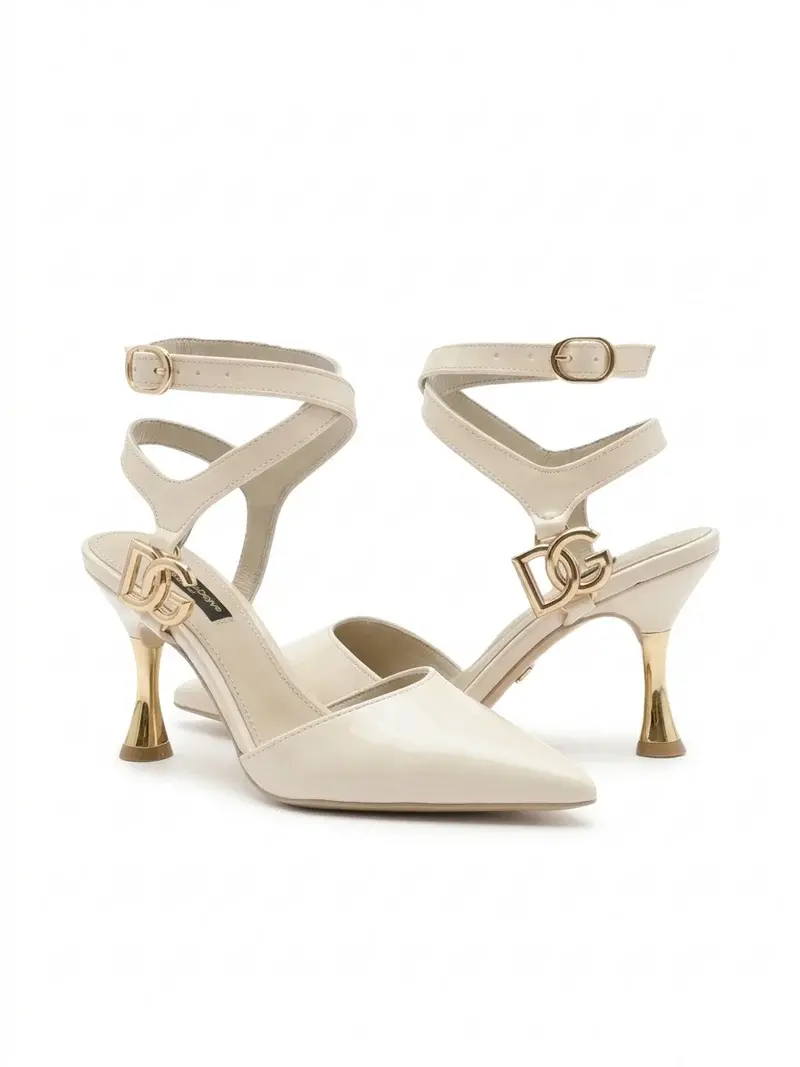 Elegant Heels with Gold Buckle Detail C-86