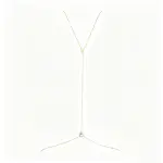 Bridal Back Body Chain with Rhinestone Tassel and Teardrop Waist Chain
