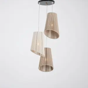 Macrame ceiling lamp-5528