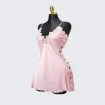 Satin Floral Lace Dress Mini Slip Nightwear